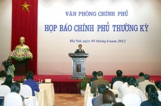 Họp báo về phiên họp Chính phủ thường kỳ tháng 3-2012 - ảnh 1